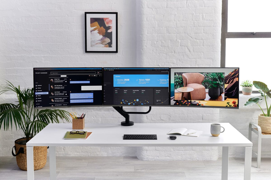 Colebrook Bosson Saunders Flo X Triple Monitor Arm Accessories Colebrook Bosson Saunders   