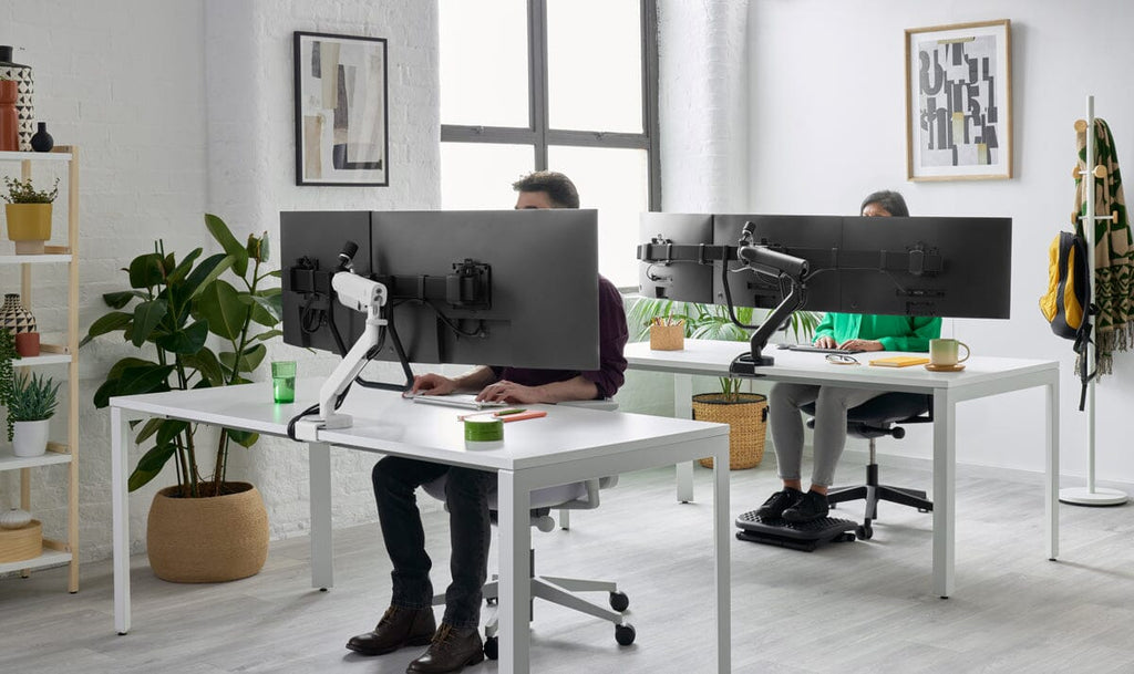 Colebrook Bosson Saunders Flo X Dual Monitor Arm - e-furniture