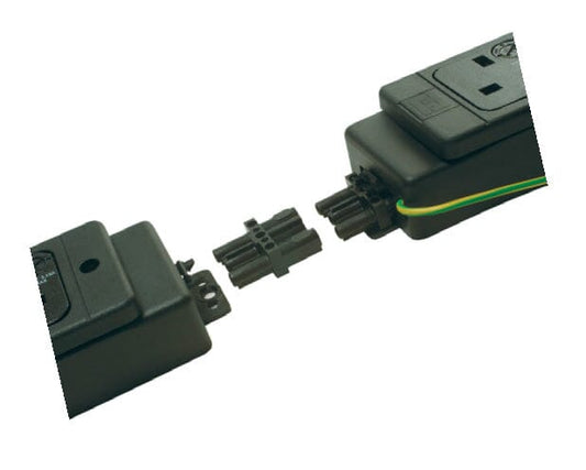 Male to Female 16 Series Connector Blocks Accessories CMD Black  