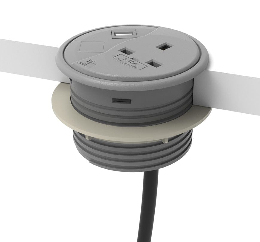 Porthole In-Desk Power & Data Modules Accessories CMD   