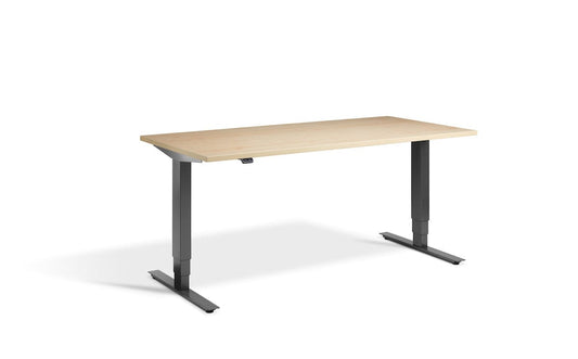 Lavoro Advance Dual Motor Sit-Stand Desk - 700mm Deep Desktops - Dark Grey Frame Accessories Lavoro Maple 1200x700 Dark Grey