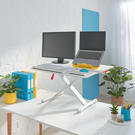 Leitz Standing Desk Converter with Tray Accessories Acco UK Ltd   