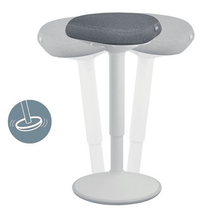 Leitz Ergo Active Standing Stool with Comfort Seat Accessories Acco UK Ltd   
