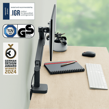 Leitz Ergo Space Saving Single Monitor Arm Accessories Acco UK Ltd   