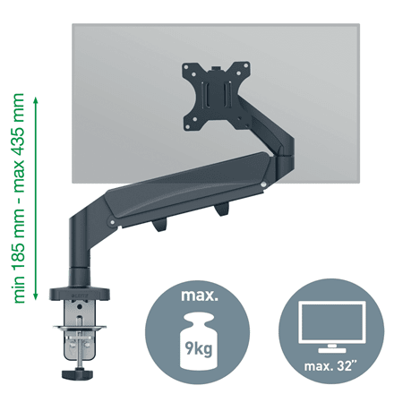 Leitz Ergo Space Saving Single Monitor Arm Accessories Acco UK Ltd   