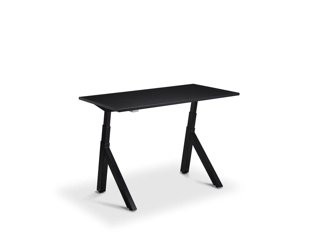 Lavoro Forma Dual Motor Sit-Stand Desk - 700mm Deep Desktops - Black Frame Accessories Lavoro Black 1200x700 Black