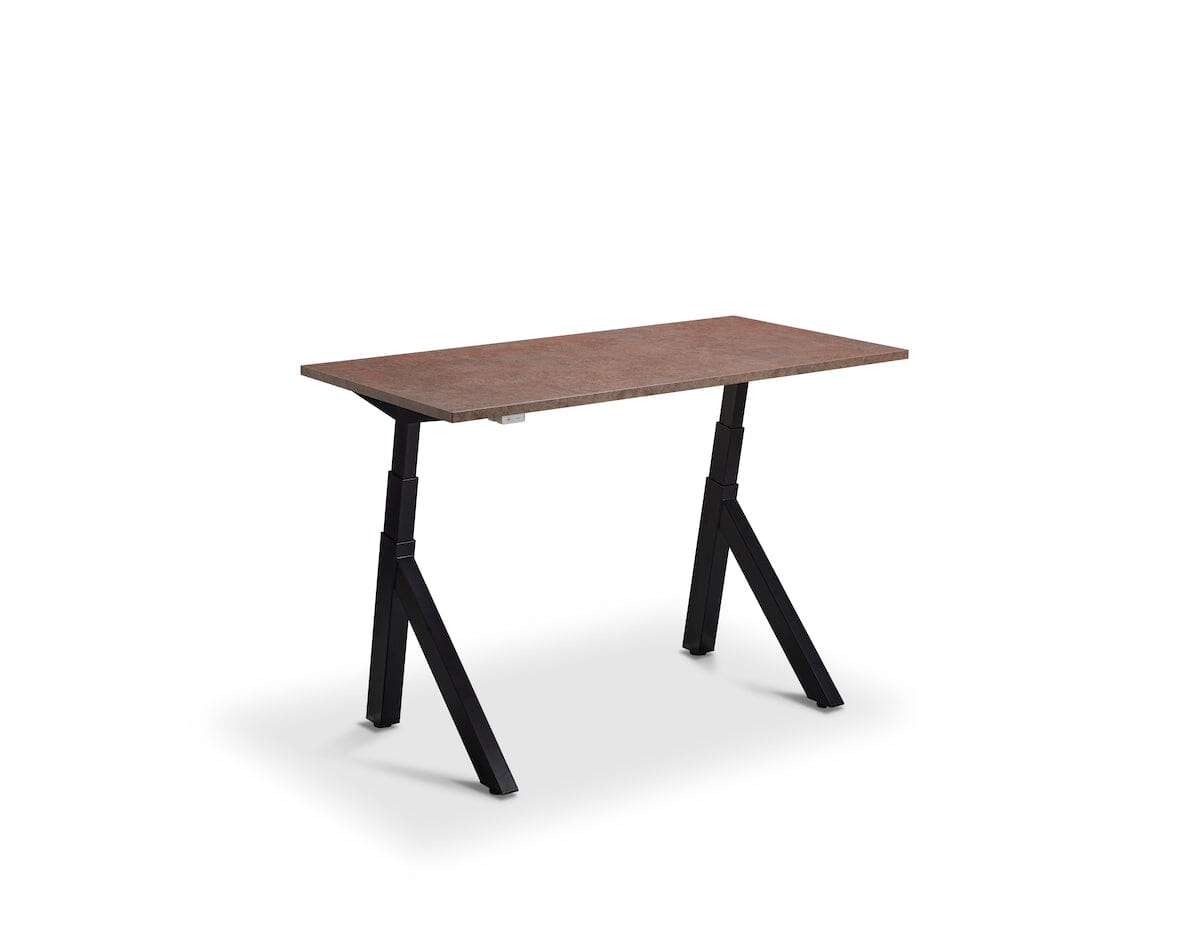 Lavoro Forma Dual Motor Sit-Stand Desk - 700mm Deep Desktops - Black Frame Accessories Lavoro Ferro Bronze 1200x700 Black