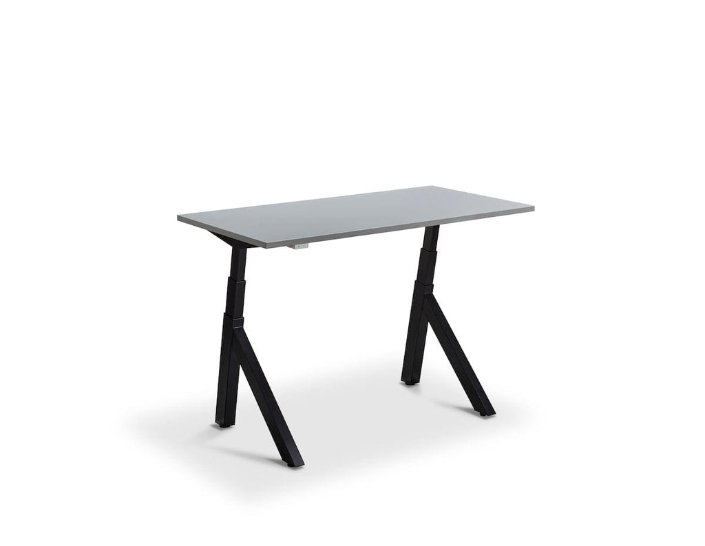 Lavoro Forma Dual Motor Sit-Stand Desk - 700mm Deep Desktops - Black Frame Accessories Lavoro Light Grey 1200x700 Black