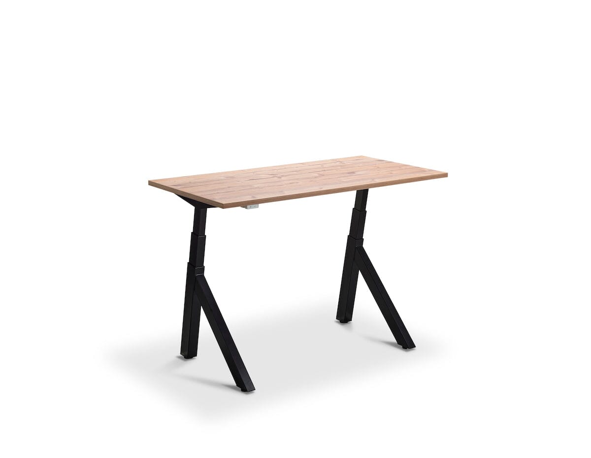 Lavoro Forma Dual Motor Sit-Stand Desk - 700mm Deep Desktops - Black Frame Accessories Lavoro Timber 1200x700 Black