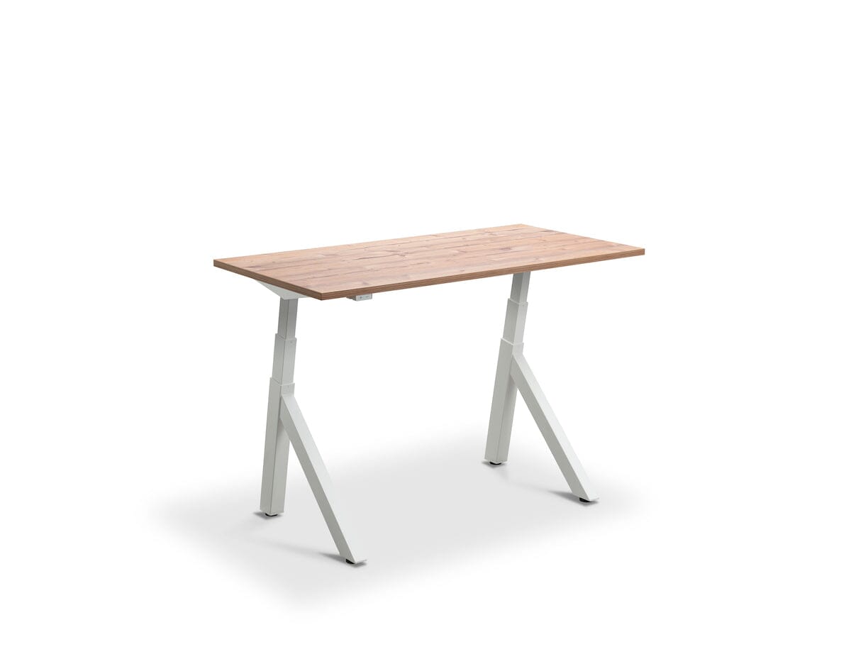 Lavoro Forma Dual Motor Sit-Stand Desk - 700mm Deep Desktops - White Frame Accessories Lavoro Timber 1200x700 White