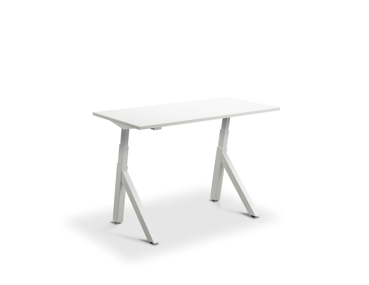 Lavoro Forma Dual Motor Sit-Stand Desk - 700mm Deep Desktops - White Frame Accessories Lavoro White 1200x700 White
