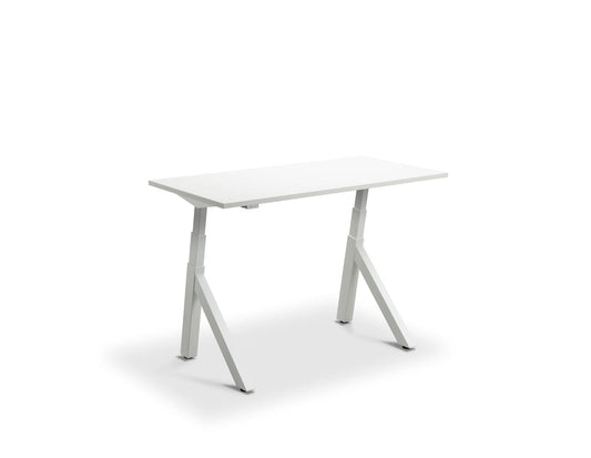 Lavoro Forma Dual Motor Sit-Stand Desk - 700mm Deep Desktops - White Frame Accessories Lavoro White 1200x700 White