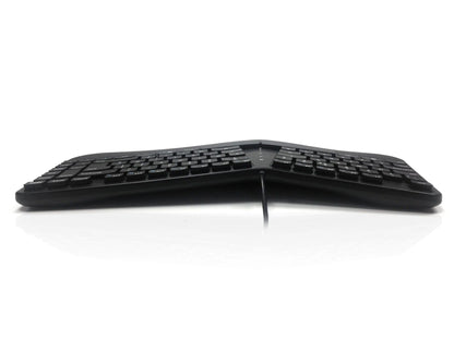 Accuratus Contour - USB Sculptured Ergonomic Split Key Multimedia Keyboard with Reverse Tilt & Trackball Accessories Accuratus   