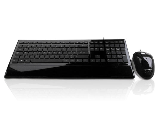 Accuratus Image Set - USB Slim Full Size Keyboard & Mouse with Glossy Finish