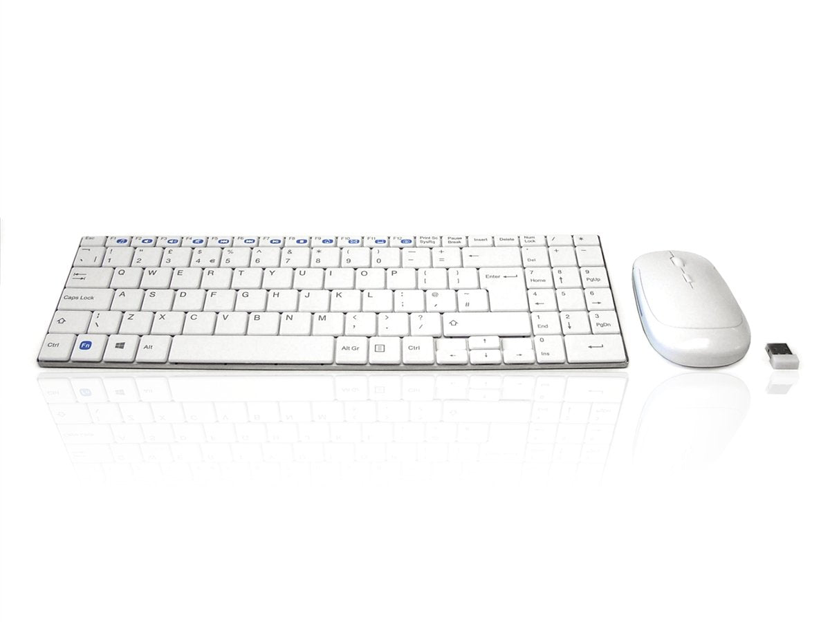 Accuratus Minimus X - Minimalist Ultra Sleek Wireless RF 2.4GHz Keyboard & Mouse Set