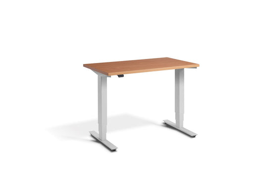 Lavoro Advance Mini Dual Motor Sit-Stand Desk - Light Grey Frame Accessories Lavoro Beech  