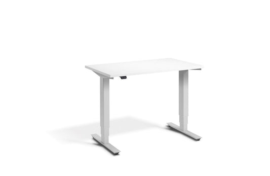 Lavoro Advance Mini Dual Motor Sit-Stand Desk - Light Grey Frame Accessories Lavoro White  