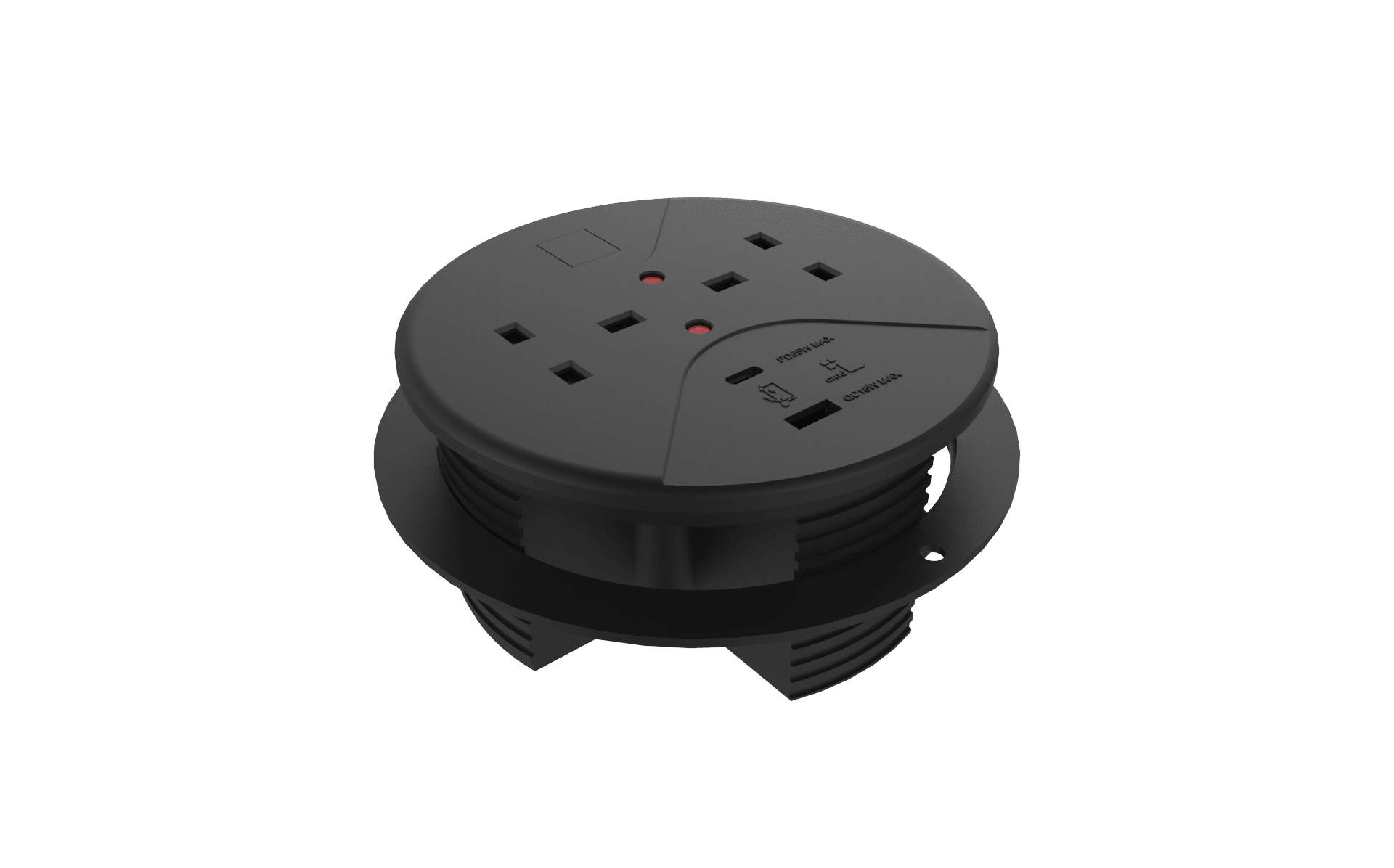 Lunar In-Desk Power Modules Accessories CMD Black  