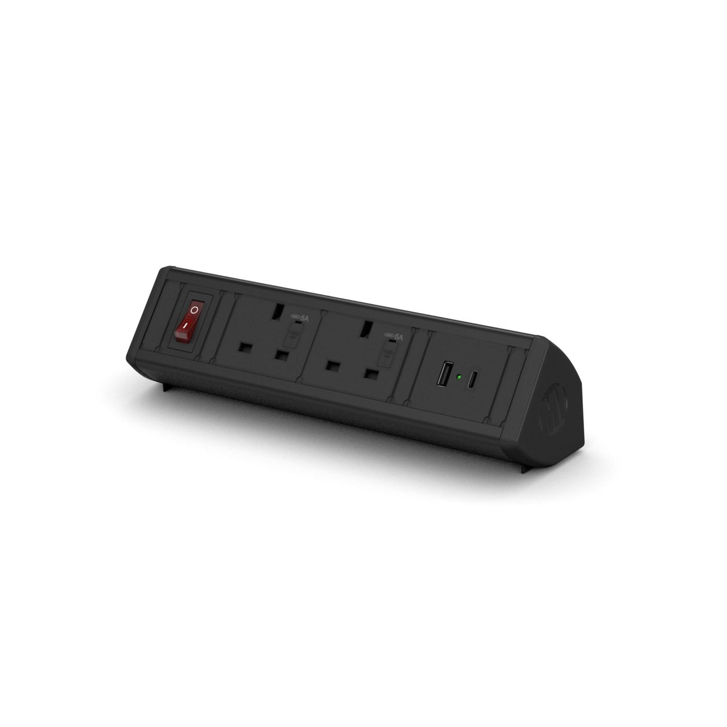 Boost Desktop Power Module with 2 UK Power Sockets and 2 USB Charging Ports A+C