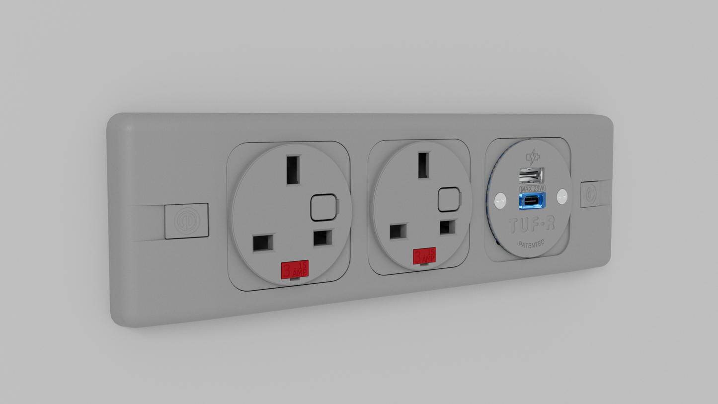 Puma- 2 x UK Sockets, 1 x TUF