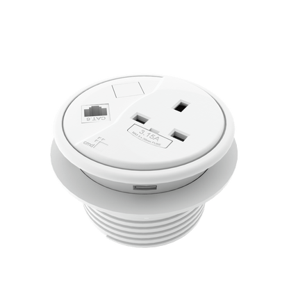 Porthole In-Desk Power & Data Modules