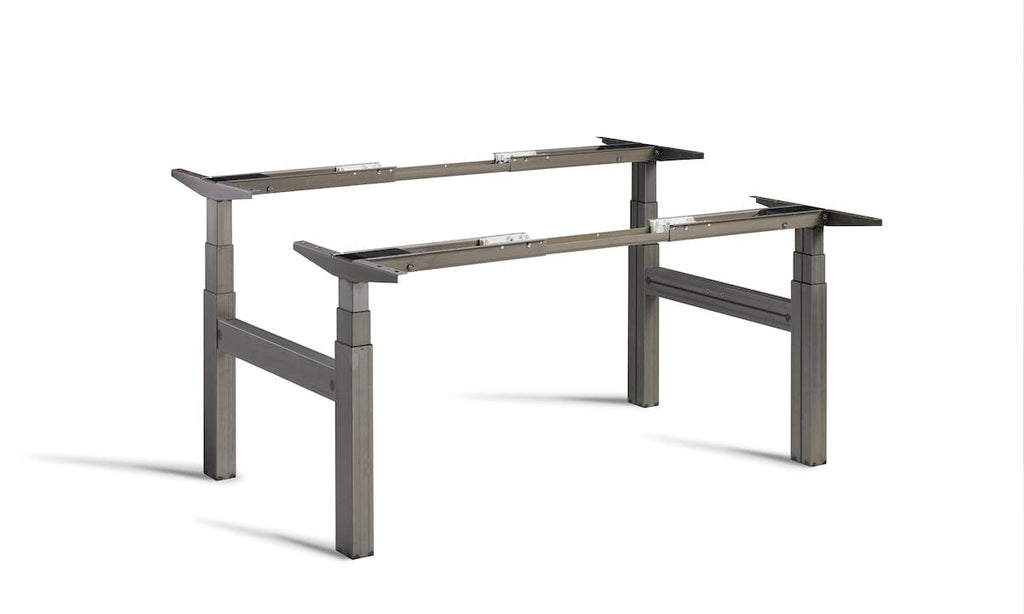 Lavoro Duo - Four Motor Back to Back Sit-Stand Desk Frame Accessories Lavoro Raw Steel  