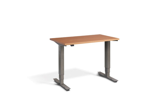 Lavoro Advance Mini Dual Motor Sit-Stand Desk - Raw Steel Frame Accessories Lavoro Beech  