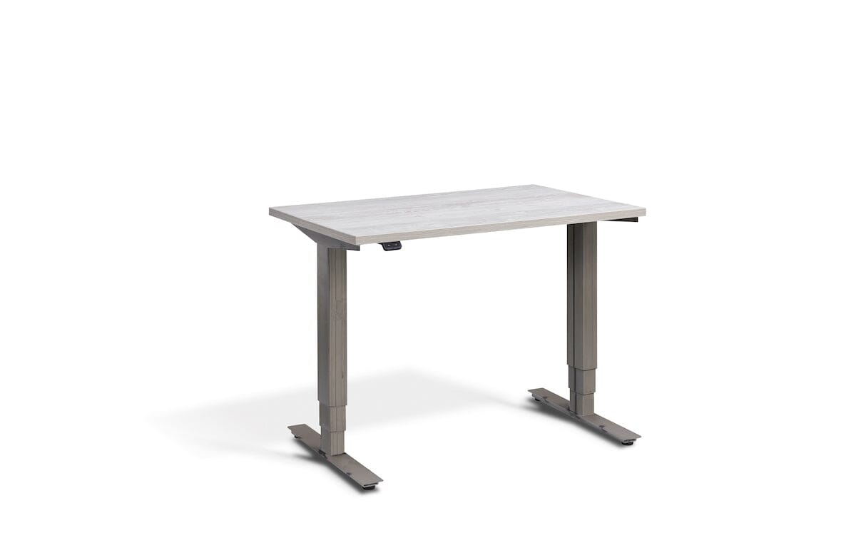 Lavoro Advance Mini Dual Motor Sit-Stand Desk - Raw Steel Frame Accessories Lavoro Cascina Pine  