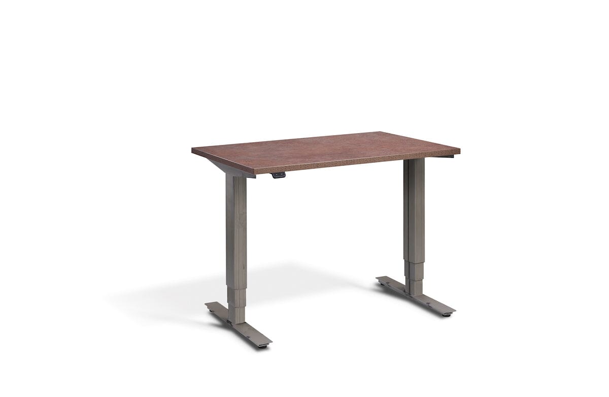Lavoro Advance Mini Dual Motor Sit-Stand Desk - Raw Steel Frame Accessories Lavoro Ferro Bronze  