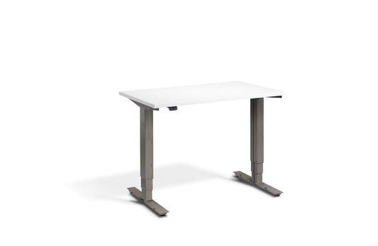 Lavoro Advance Mini Dual Motor Sit-Stand Desk - Raw Steel Frame Accessories Lavoro White  