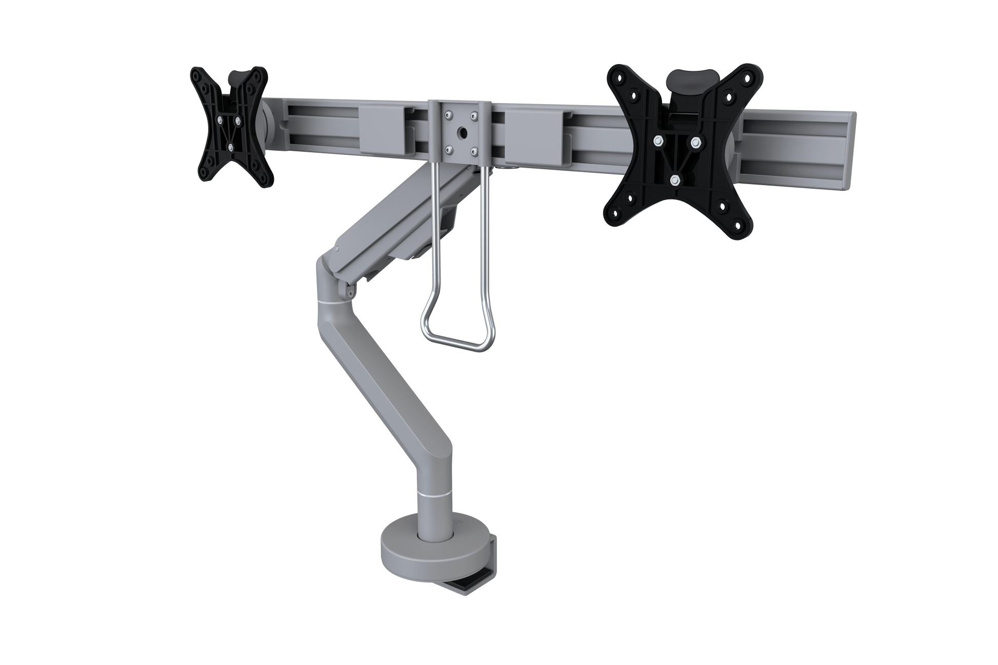 Reach Plus Double Monitor Arm Accessories CMD Silver  