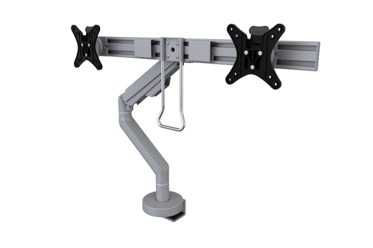 Reach Plus Double Monitor Arm Accessories CMD Silver  