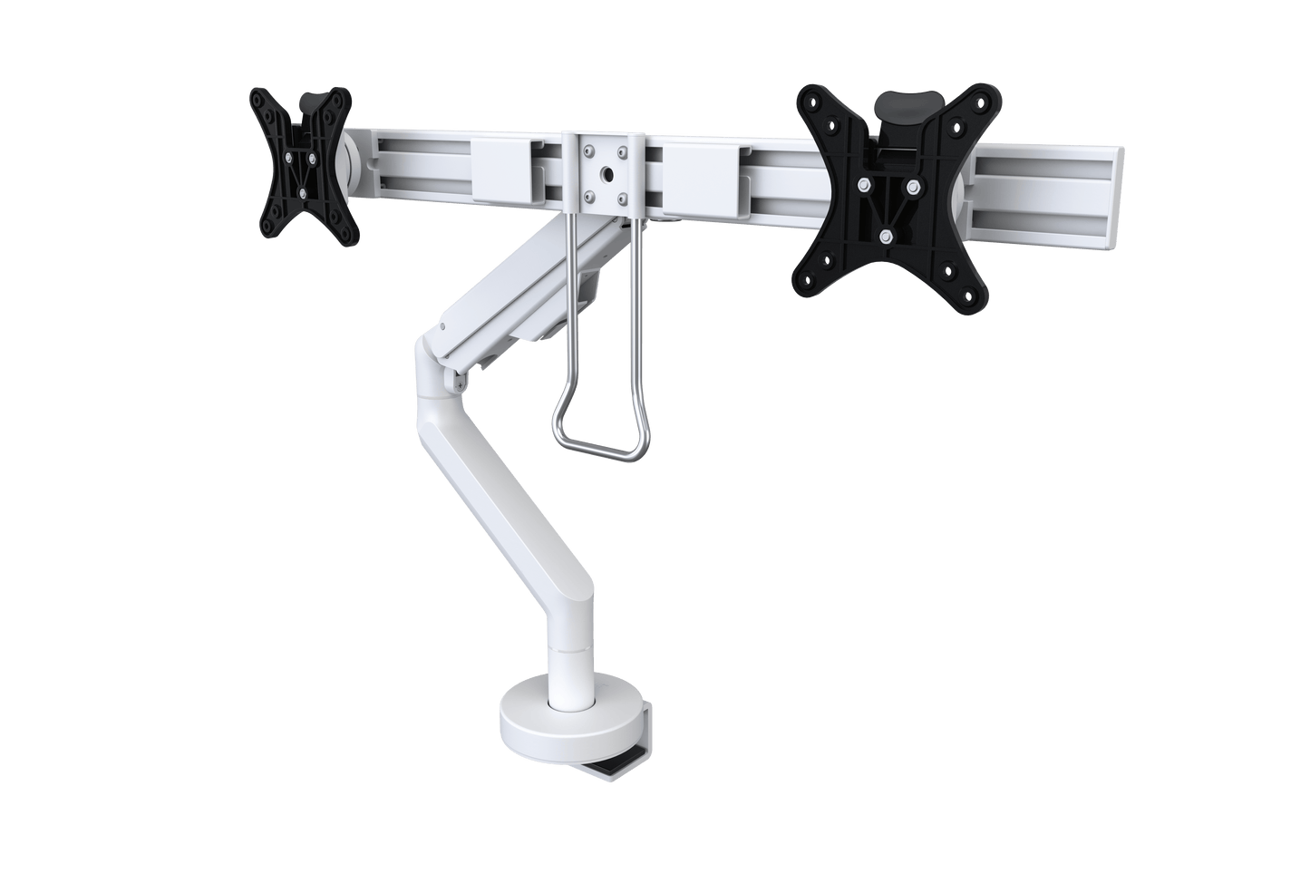 Reach Plus Double Monitor Arm Accessories CMD White  