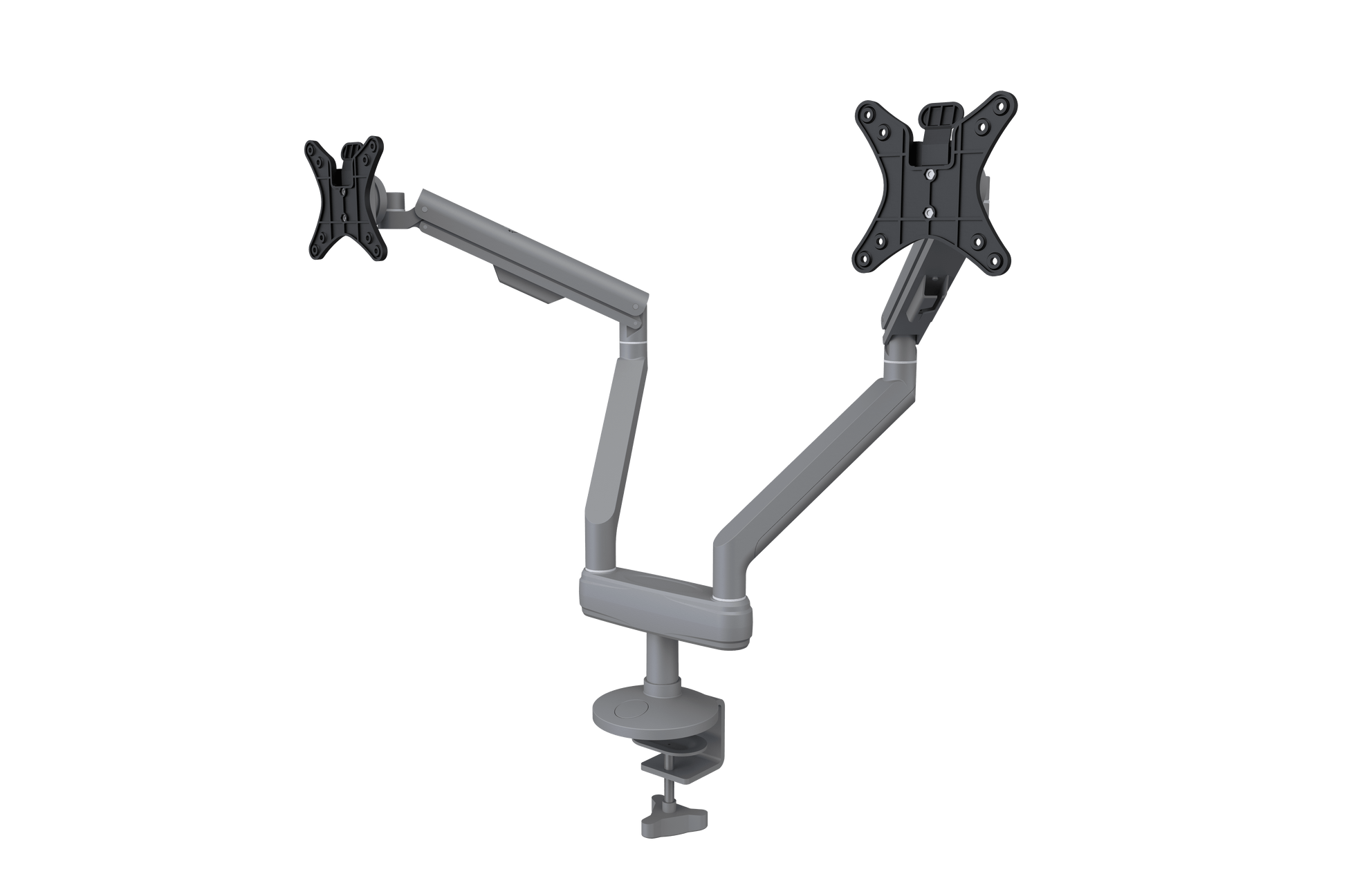 Reach Double Monitor Arm Accessories CMD Silver  