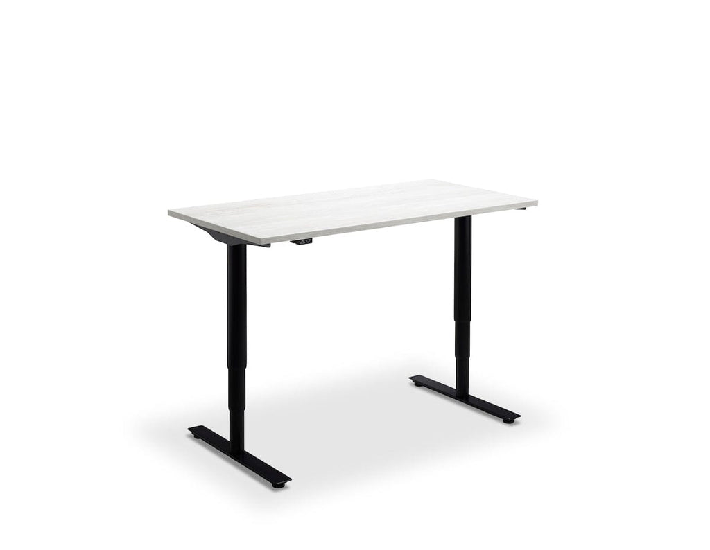 Lavoro Runda Dual Motor Sit-Stand Desk - 800mm Deep Desktops - Black Frame Accessories Lavoro Cascina Pine 1200x800 Black