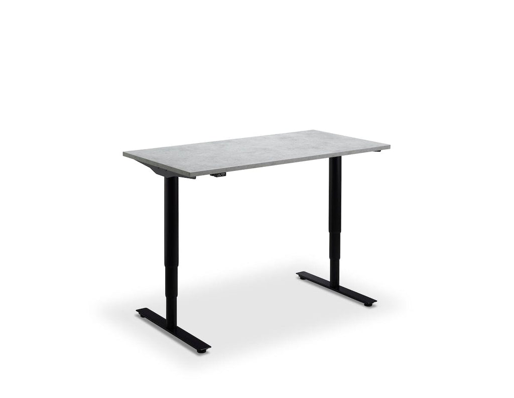 Lavoro Runda Dual Motor Sit-Stand Desk - 700mm Deep Desktops - Black Frame Accessories Lavoro