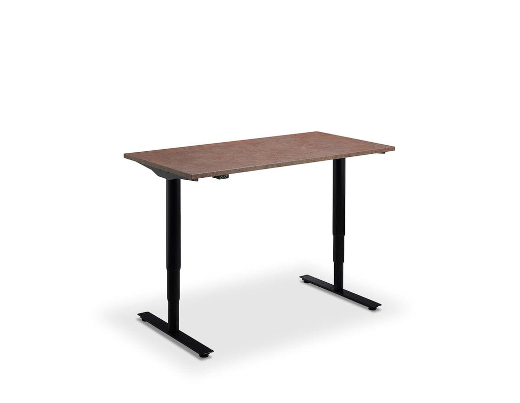 Lavoro Runda Dual Motor Sit-Stand Desk - 800mm Deep Desktops - Black Frame Accessories Lavoro Ferro Bronze 1200x800 Black