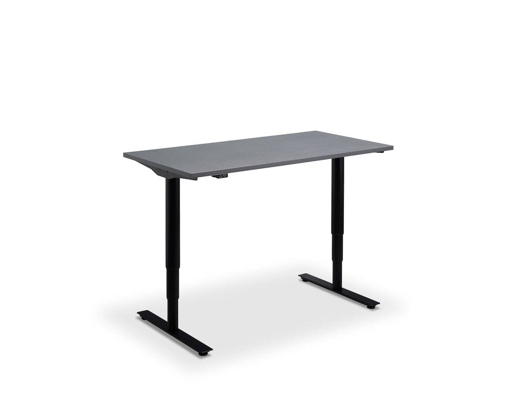 Lavoro Runda Dual Motor Sit-Stand Desk - 800mm Deep Desktops - Black Frame Accessories Lavoro Graphite 1200x800 Black
