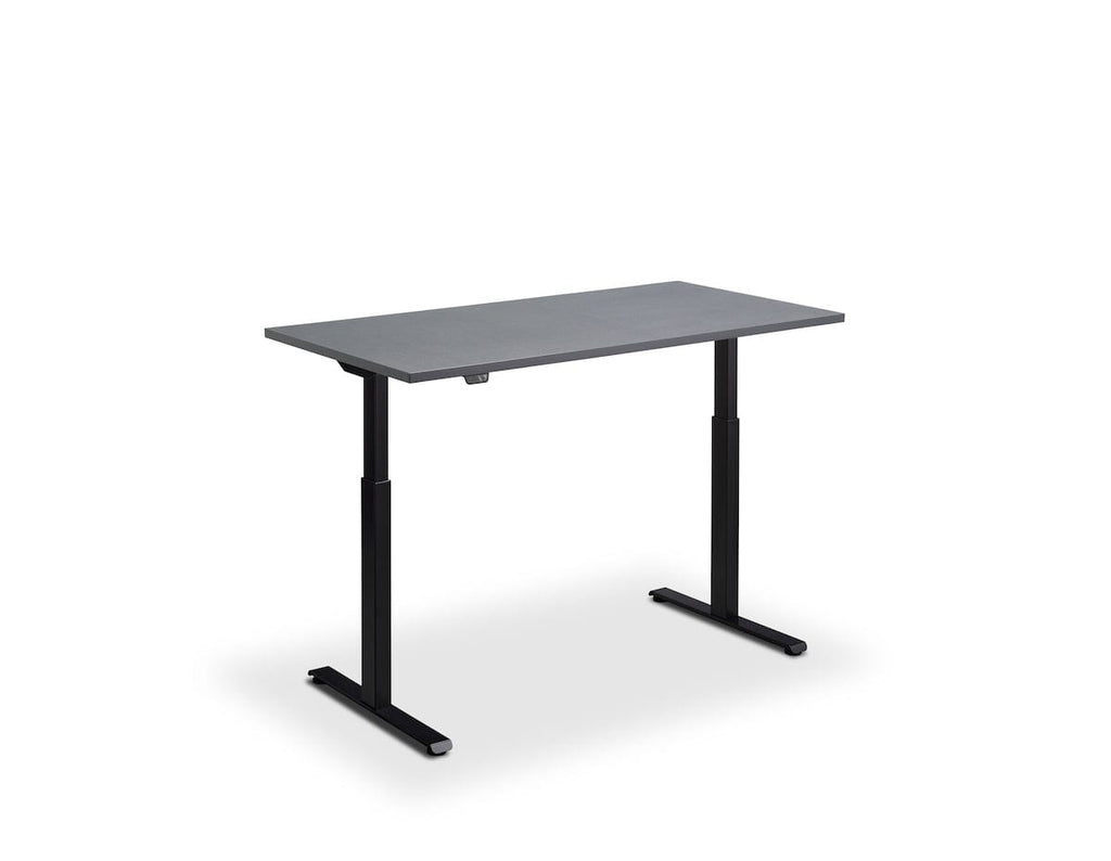 Lavoro Rusa Dual Motor Sit-Stand Desk - 700mm Deep Desktops - Black Frame Accessories Lavoro Graphite 1200x700 Black