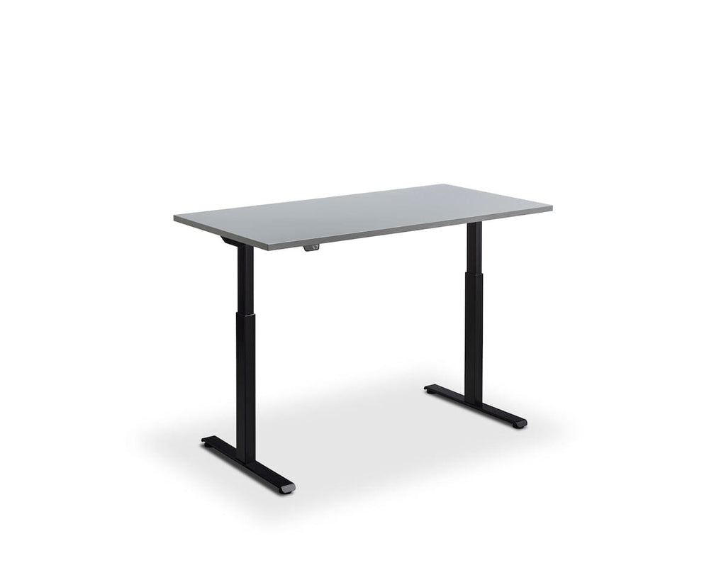 Lavoro Rusa Dual Motor Sit-Stand Desk - 800mm Deep Desktops - Black Frame Accessories Lavoro Light Grey 1200x800 Black