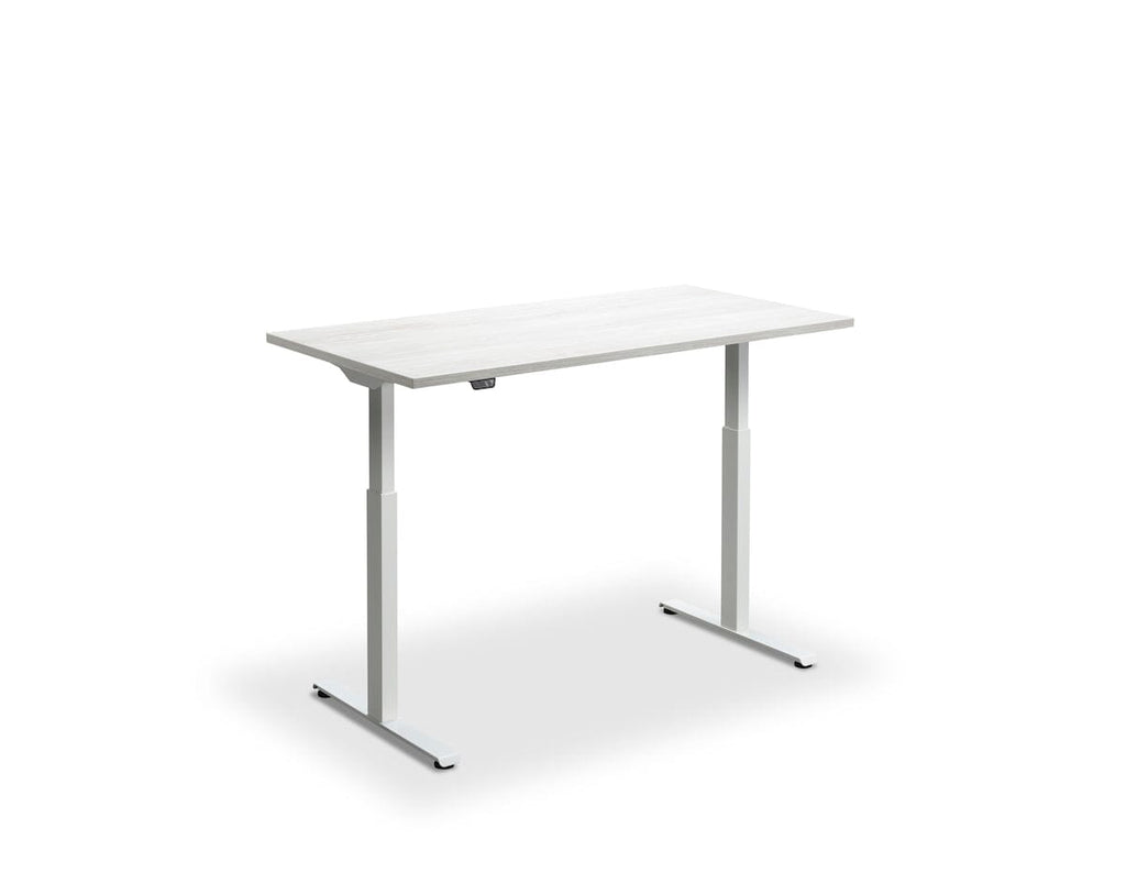 Lavoro Rusa Dual Motor Sit-Stand Desk - 800mm Deep Desktops - White Frame - e-furniture