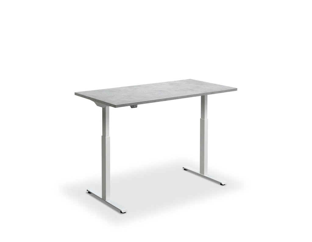 Lavoro Rusa Dual Motor Sit-Stand Desk - 700mm Deep Desktops - White Frame - e-furniture