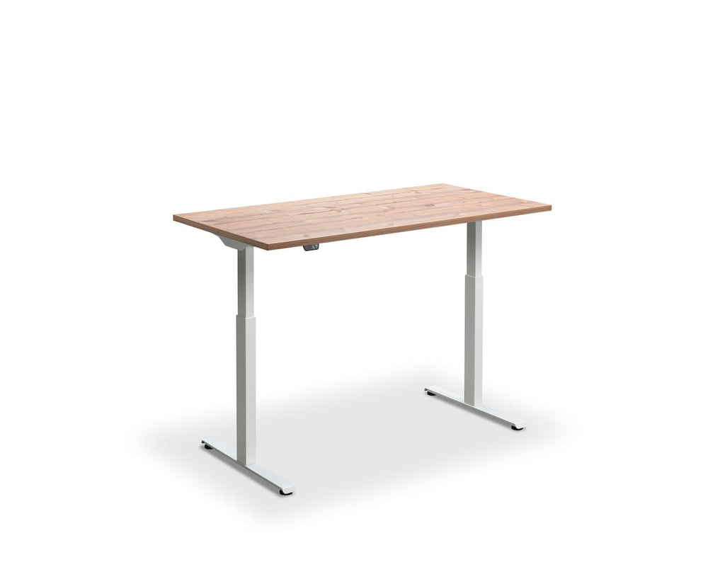 Lavoro Rusa Dual Motor Sit-Stand Desk - 800mm Deep Desktops - White Frame Accessories Lavoro Timber 1200x800 White