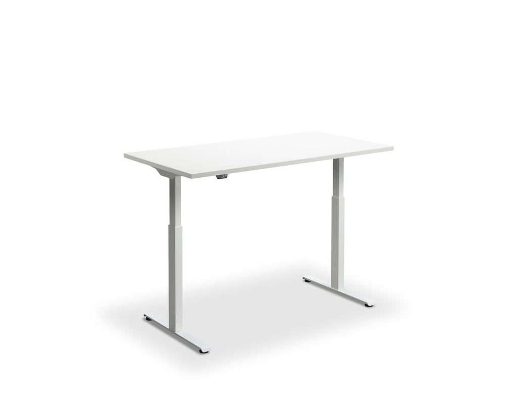 Lavoro Rusa Dual Motor Sit-Stand Desk - 600mm Deep Desktops - White Frame - e-furniture
