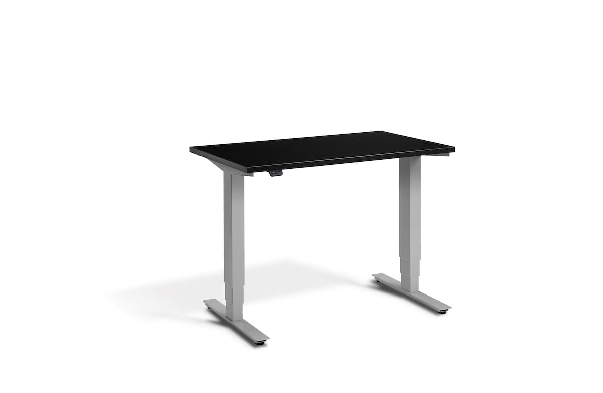 Lavoro Advance Mini Dual Motor Sit-Stand Desk - Silver Frame Accessories Lavoro Black  
