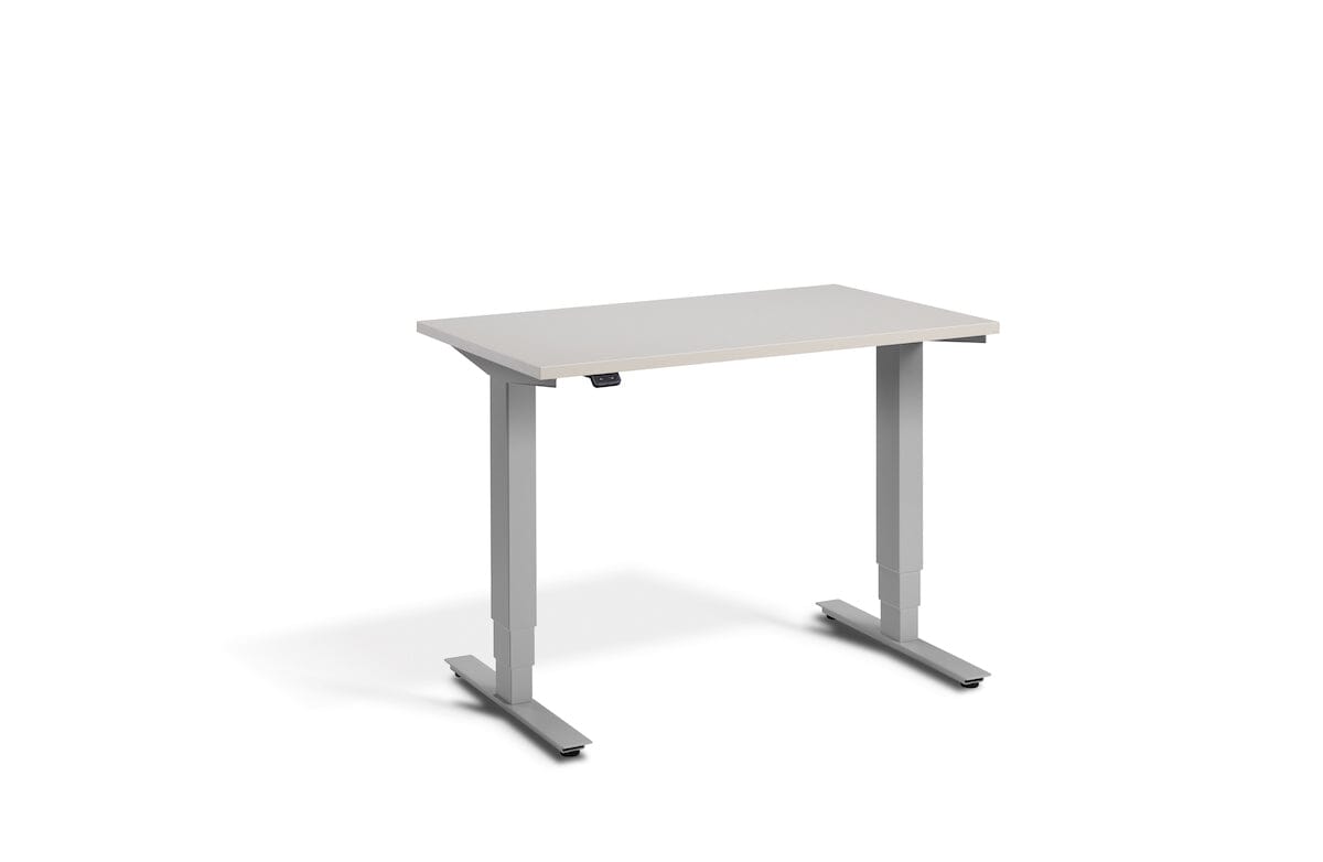 Lavoro Advance Mini Dual Motor Sit-Stand Desk - Silver Frame Accessories Lavoro Cashmere  