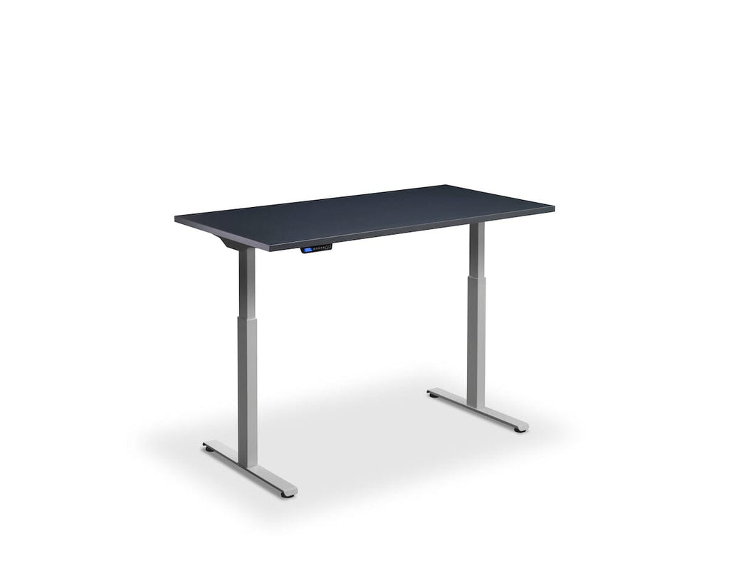 Lavoro Rusa Dual Motor Sit-Stand Desk - 600mm Deep Desktops - Silver Frame Accessories Lavoro Anthracite 1200x600 Silver