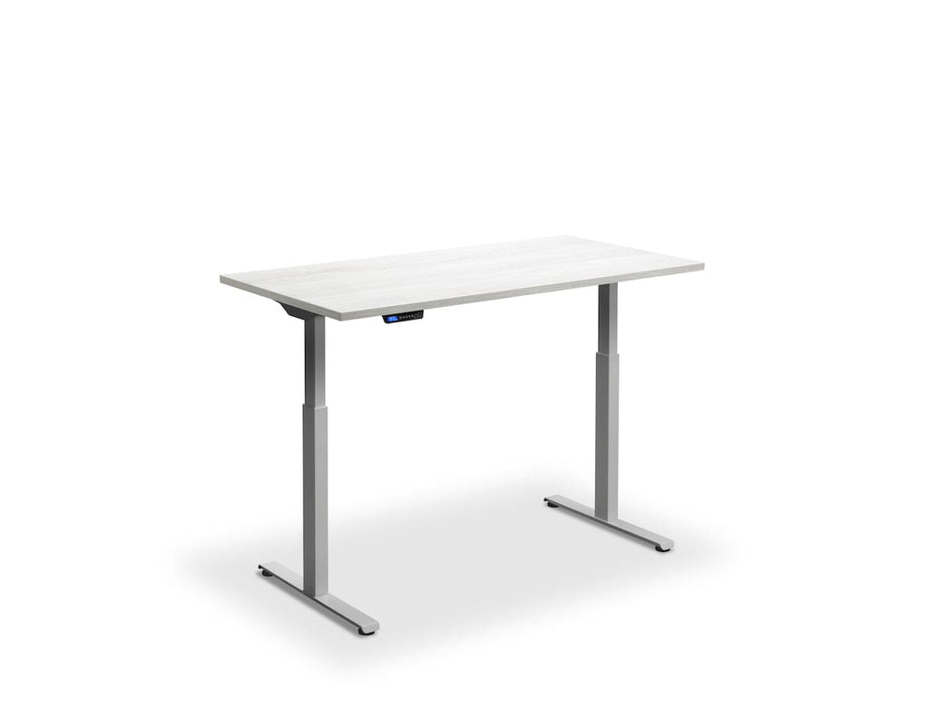 Lavoro Rusa Dual Motor Sit-Stand Desk - 700mm Deep Desktops - Silver Frame Accessories Lavoro Cascina Pine 1200x700 Silver