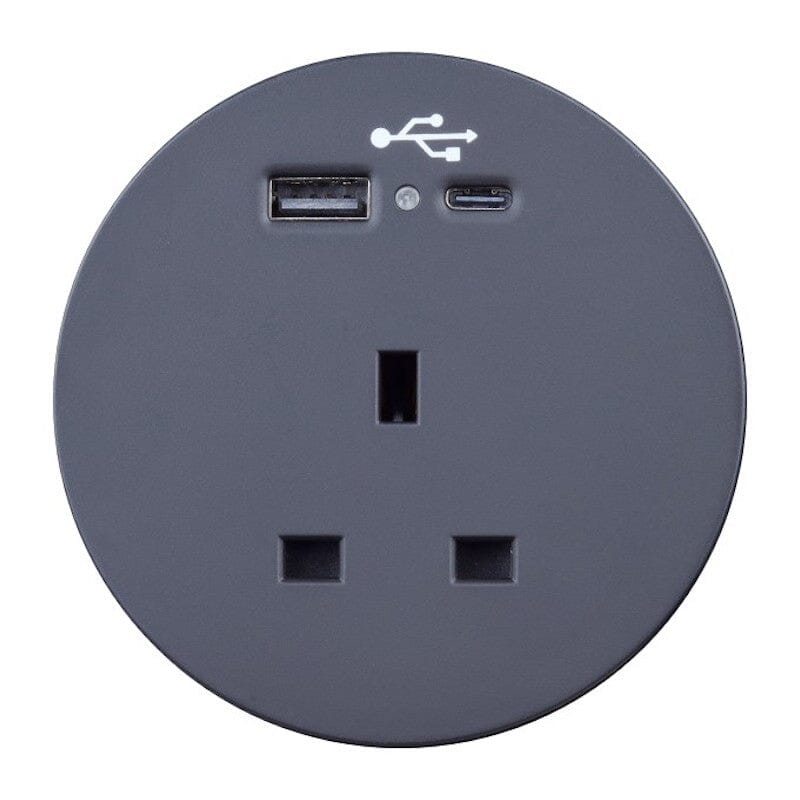 Sourcetec Ion with 1 Power and Dual Fast Charge USB A+C. Accessories Sourcetec Black  