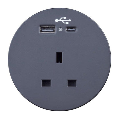 Sourcetec Ion with 1 Power and Dual Fast Charge USB A+C. Accessories Sourcetec Black  